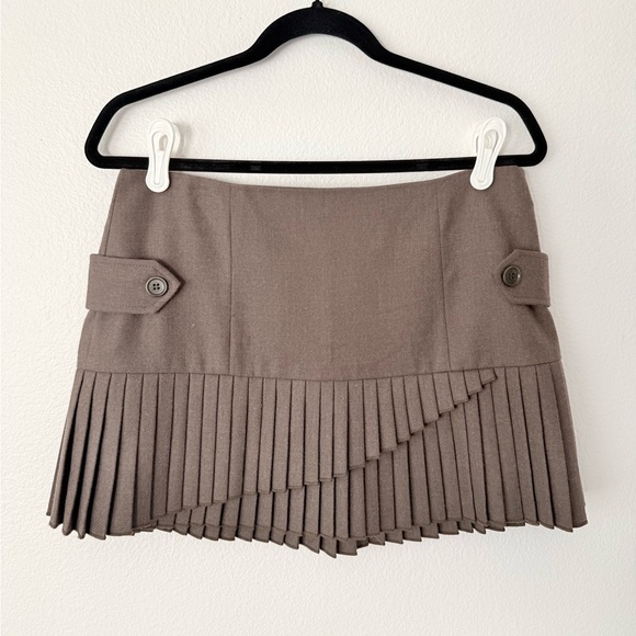 Development Dresses & Skirts - Layered Pleated Mini Skirt in Taupe